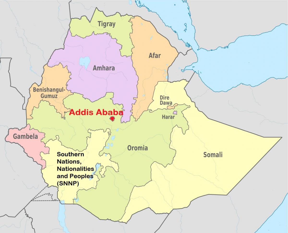 addis ababa Ethiopia ramani ya dunia