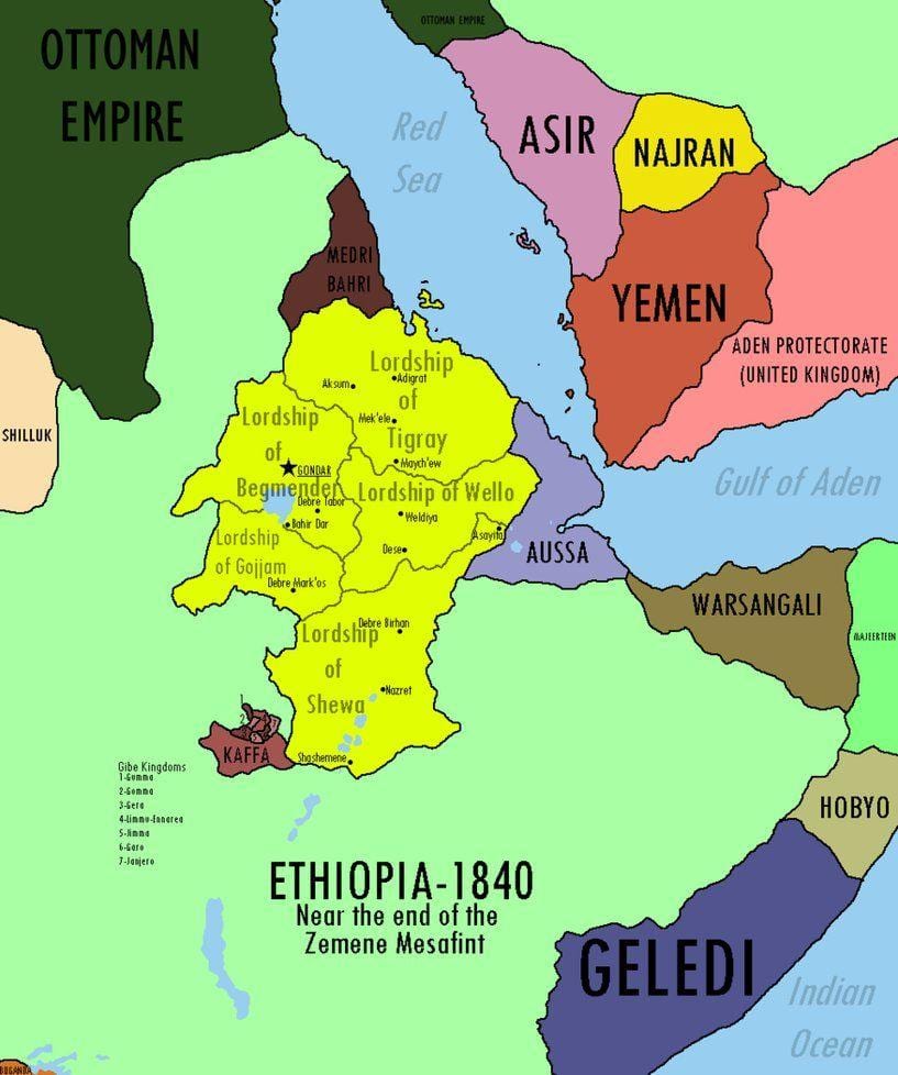 ramani ya Ethiopia dola