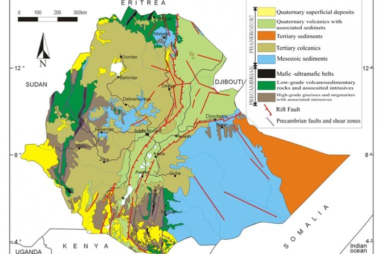 ramani ya Ethiopia maliasili