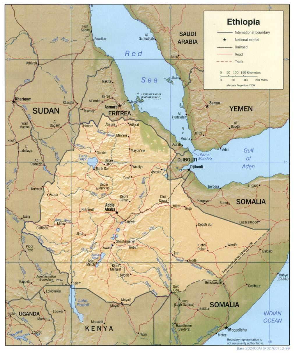 ramani ya Ethiopia ramani ya tovuti ya shirika