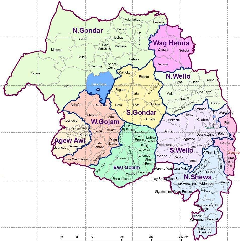 Ethiopia gondar ramani