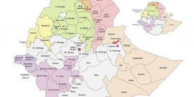 Ethiopia ramani na kanda