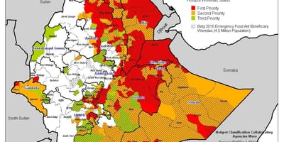 Ramani ya Ethiopia ukame