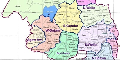 Ethiopia gondar ramani