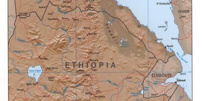 Ramani ya kaskazini Ethiopia