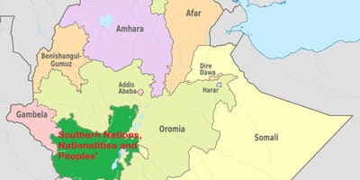 Ramani ya snnpr Ethiopia